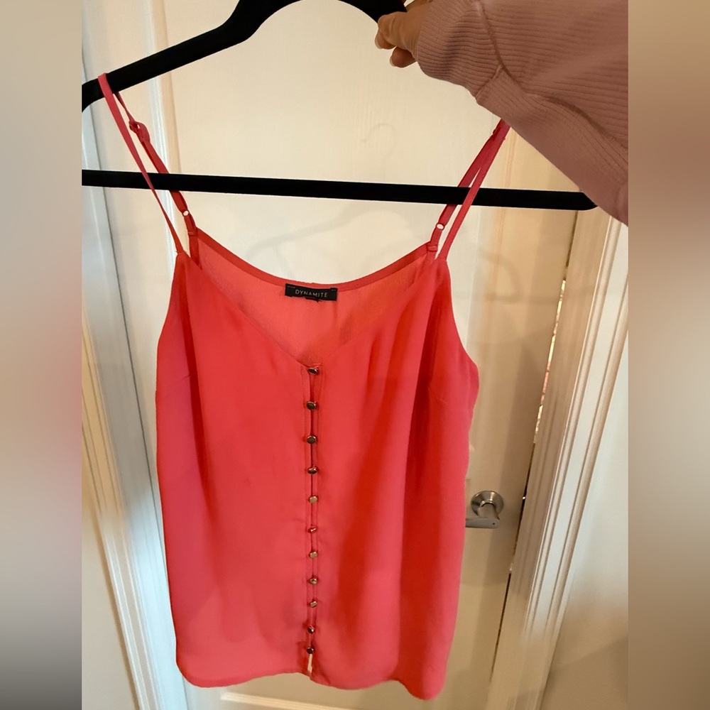 Dynamite Women's coral tank Top - Picture 4 of 11